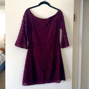 Off the shoulder lace dress